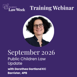 September 2026- Public Children Law Update